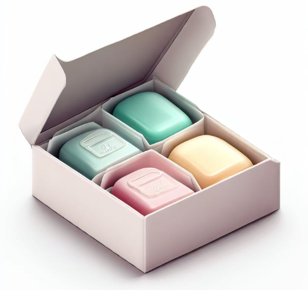 Contoh hasil cetak soap packaging dari Paperlicious