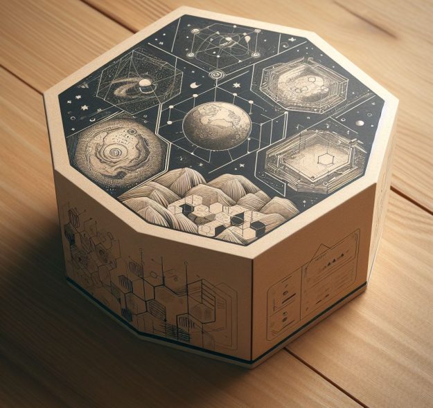 Contoh hexagon box dari Paperlicious