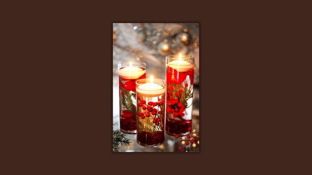 Ide hampers natal: christmas floating candle