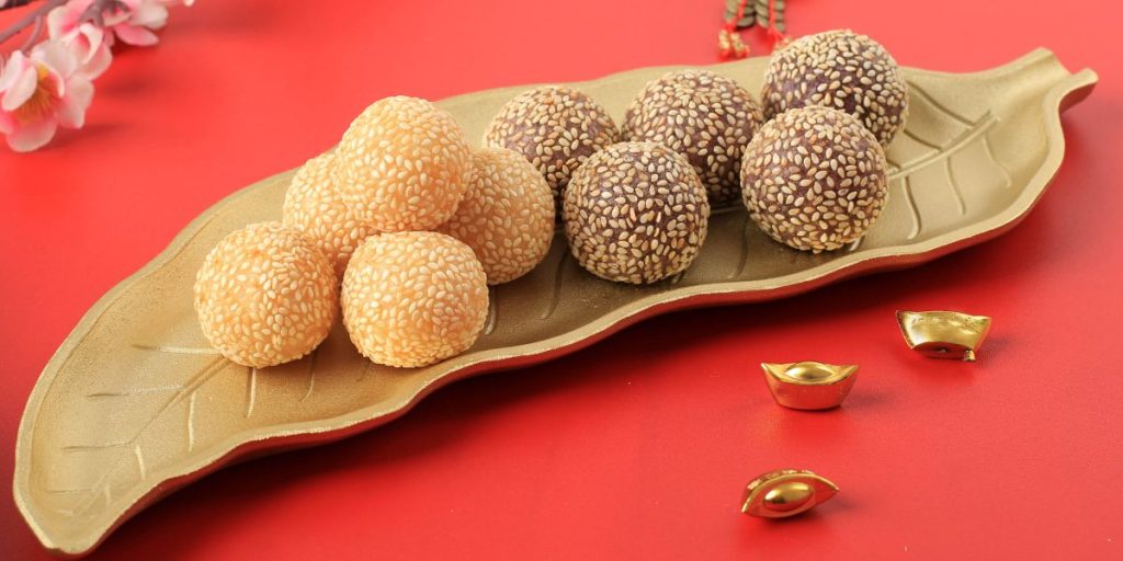 Jian dui adalah salah satu snack khas Imlek